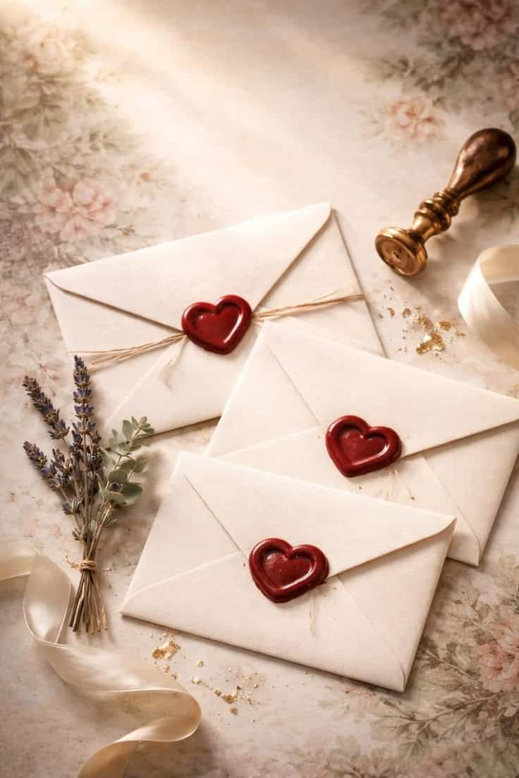 A handwritten letter sealed with wax